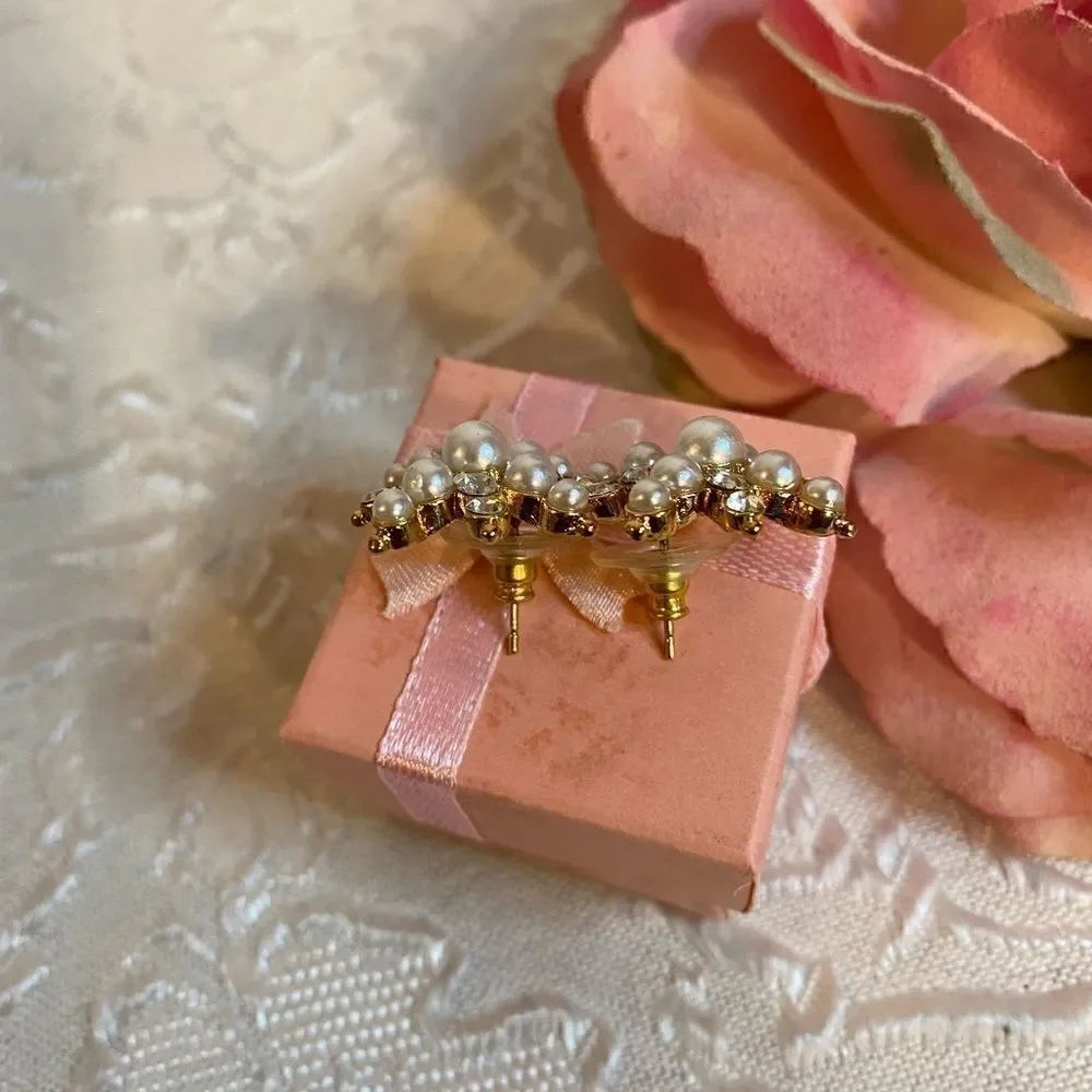💥Swarovski Crystal Gold Silver Plated  Earrings